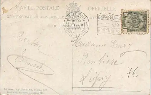 Exposition de Bruxelles 1910 -100320