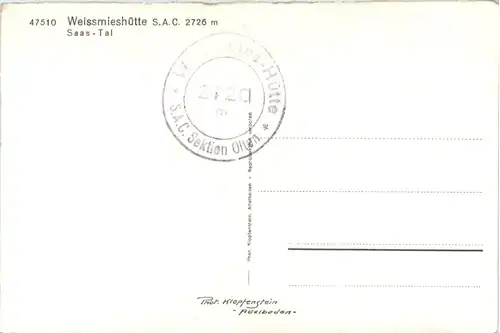 Weissmieshütte - Saas-Tal -490006