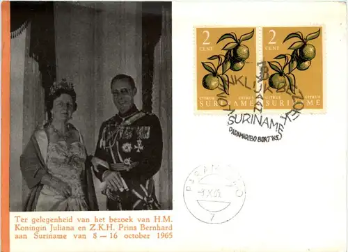 Surinam - Konigin Juliana en Prins Bernhard 1965 -466578