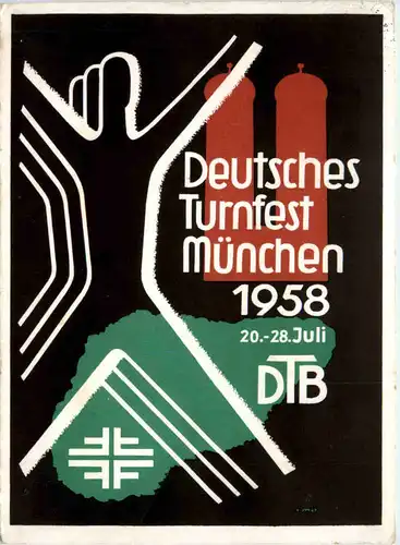 München - Deutsches Turnfest München 1958 -491260