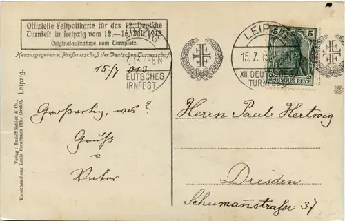 Leipzig - 12. Deutsches Turnfest 1913 -491280