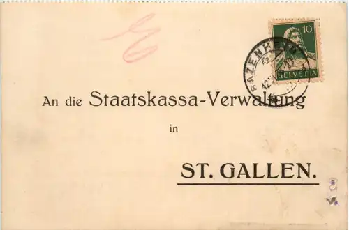 St. Gallen Stadtkassa Verwaltung - Bazenheid -490446