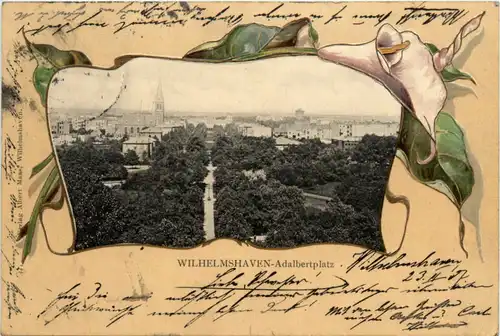Wilhelmshaven - Adalbertplatz - Litho -491860