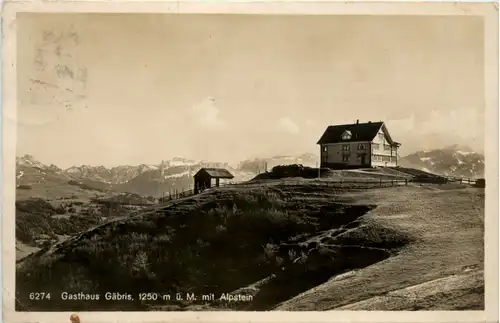 Gasthaus Gäbris mit Alpstein - Gais -490618