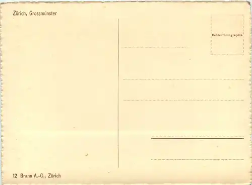 Zürich - Grossmünster -491046
