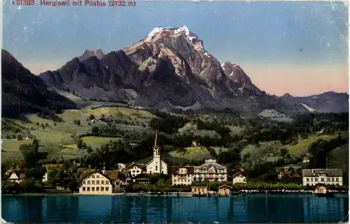 Hergiswil mit Pilatus -490698