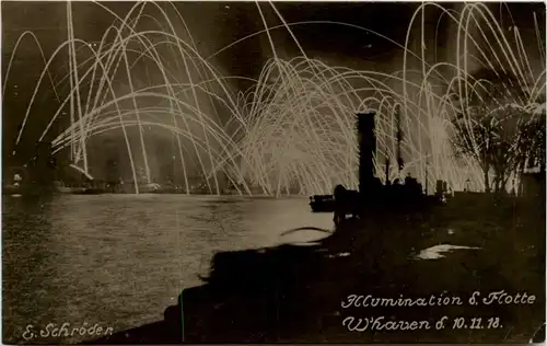 Wilhelmshaven - Illumation der Flotte 1918 -492000