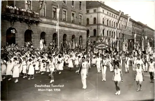 München - Deutsches Turnfest 1958 -491186