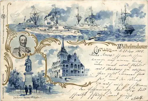 Gruss aus Wilhelmshaven - Litho -492080