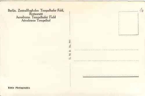 Berlin - Zentralflughafen Tempelhofer Feld -491346