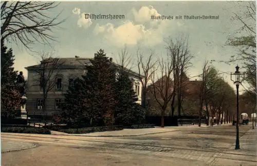 Wilhelmshaven - Marktstrasse mit Adalbert Denkmalg -491850