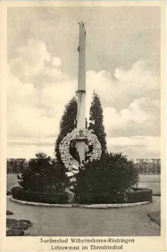 Wilhelmshaven - Lützowmast im Ehrenfriedhof -491890