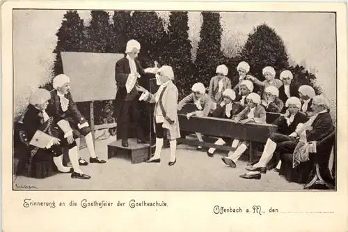 Offenbach am Main - Erinnerung an die Goethefeier der Goetheschule -493160