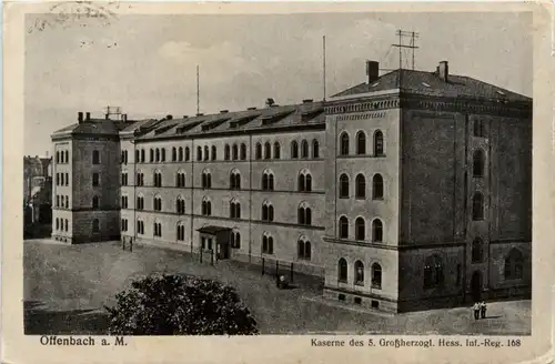 Offenbach am Main - Kaserne des 5. Grossherzogl. Hess. Inf Regiment 168 - Feldpost -492756