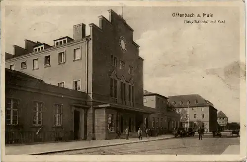 Offenbach am Main - Hauptbahnhof mit Post -492996