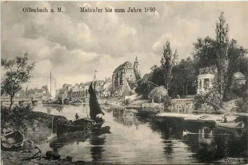 Offenbach am Main - Mainufer bis zum Jahre 1890 -492858