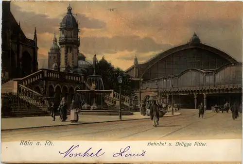 Köln, Bahnhof u. Drügge Pitter -391620