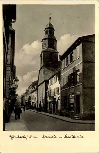 Offenbach am Main - Herrnstrasse und Stadtkirche -492912