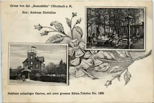 Offenbach - Gruss von der Rosenhöhe -493750