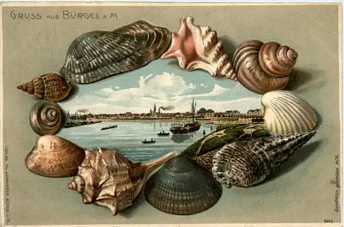 Offenbach - Gruss aus Bürgel - Litho -493378