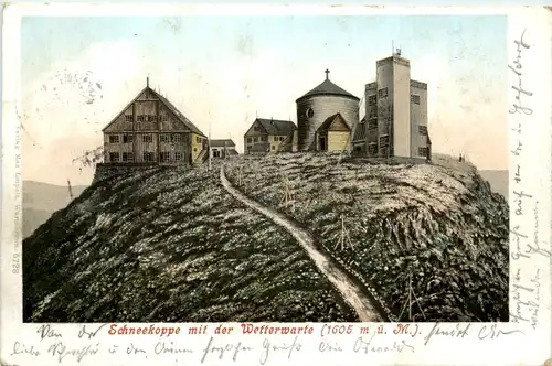 Schneekoppe mit der Wetterwarte -494210