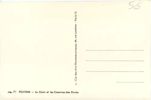Poitiers, Le Clain et les Casernes des Dunes -391974
