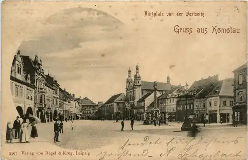 Gruss aus Komotau - Ringplatz -494118