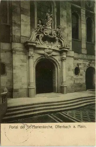 Offenbach am Main - Portal der St. Marienkirche -492908