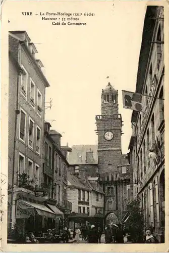 Vire,,La Porte-Horloge, Cafe du Commerce -392068