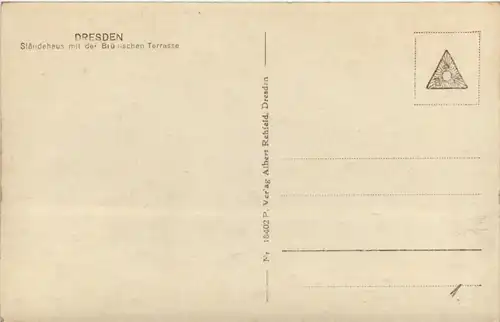 Dresden, Ständehaus mit der Brühlschen Terrasse -392608