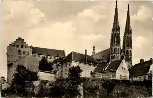 Görlitz, Peterskirche mit Stadtmauer -391956