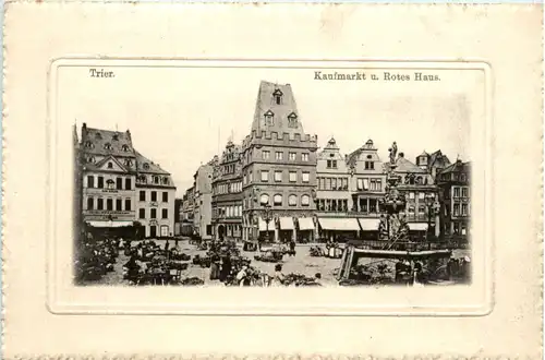 Trier, Kaufmarkt u. Rotes Haus -393186