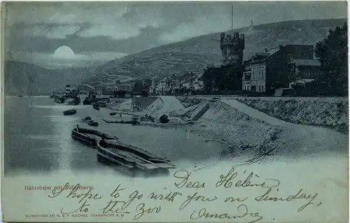 Rüdesheim mit Adlerturm -392582