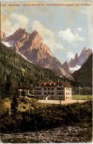 Sextental, Dolomitenhof im Fischleinboden gegen die Zwölfer -392660