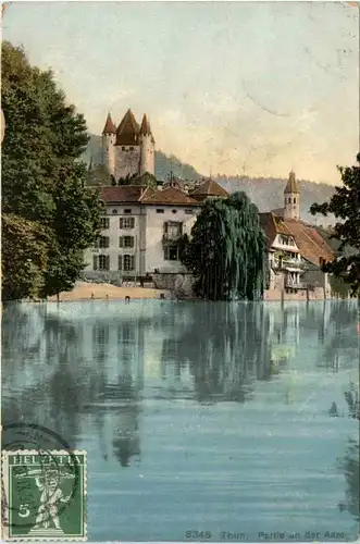 Thun, Partie an der Aare -392680