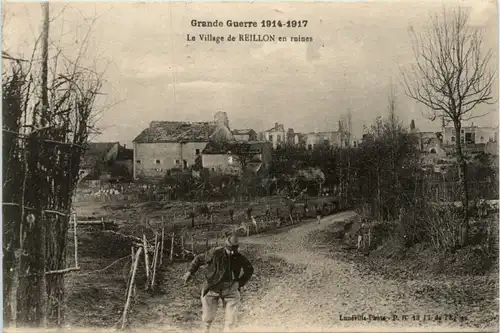 Grande Guerre, Le Village de Reillon en ruines -392984