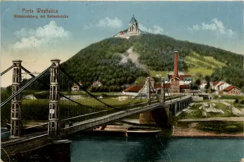 Porta Westfalica, Wittekindsberg mit Kettenbrücke -392508