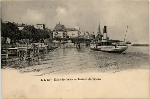 Evian-les-Bains, Arrivee de bateau -392938