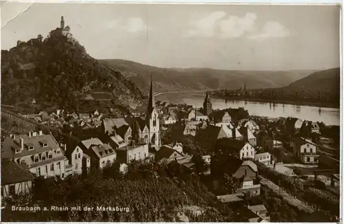 Braubach a. Rhein, mit der Marksburg -393872