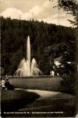 Bergstadt Ilmenau, Springbrunnen an der Festhalle -372264