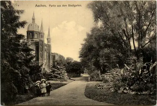 Aachen, Partie aus dem Stadtgarten -393016