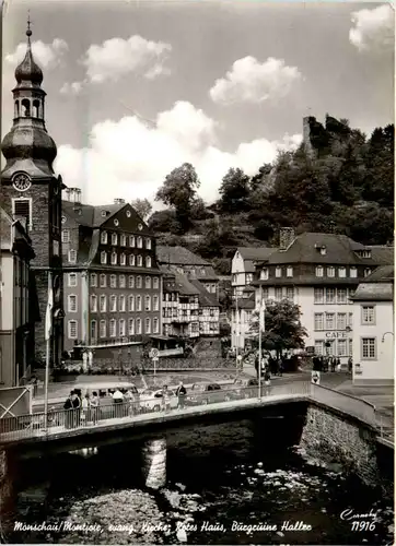 Monschau, Evang. Kirche, Rotes Haus, Burgruine Haller -392822