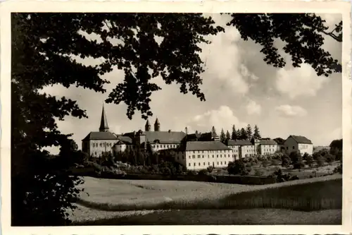 Kloster Steinfeld-Eifel, Blick von Nordosten, Salvatorianer-Kolleg -392406