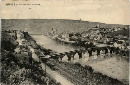 Bingen mit der Drususbrücke -392426