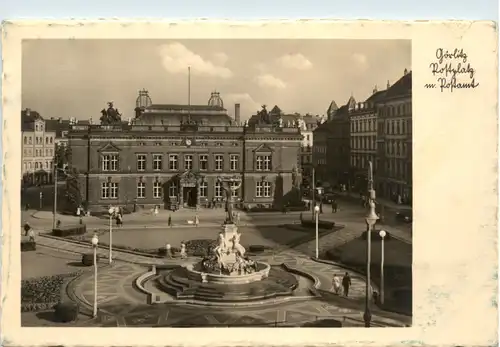 Görlitz, Postplatz mit Postamt -393254