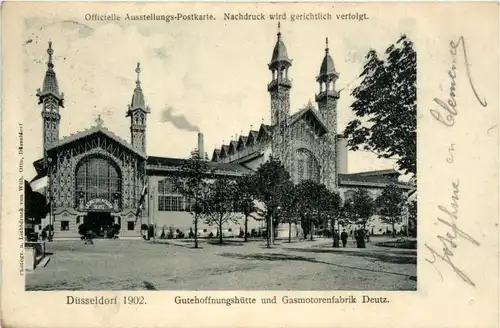 Düsseldorf, Gutehoffnungshütte und Gasmotorenfabrik Deutz 1902 -393140