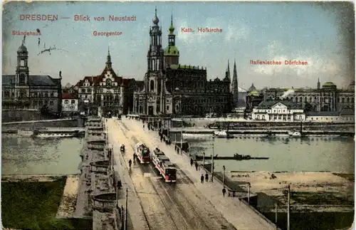 Dresden, Blick von Neustadt -393672