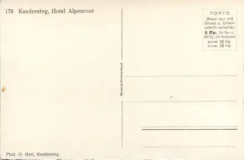 Kandersteg, Hotel Alpenrose -393224