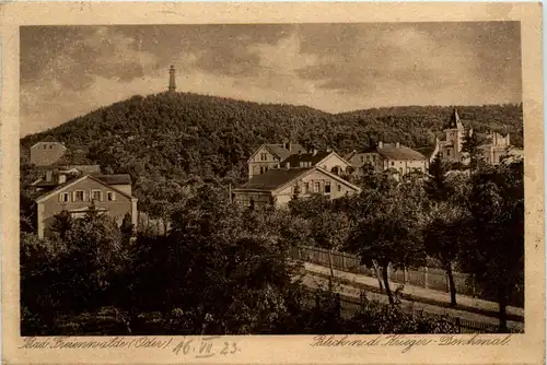 Bad Freienwalde, Blick nach dem Kriegerdenkmal -394502