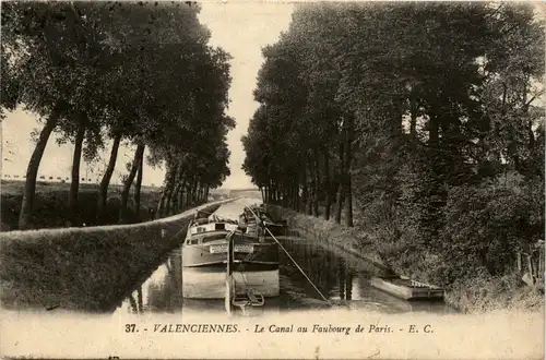 Valenciennes, Le Canal au Faubourg de Paris -392026